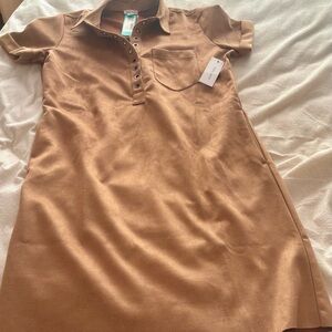 Elegant Tan Casual Dress for Women